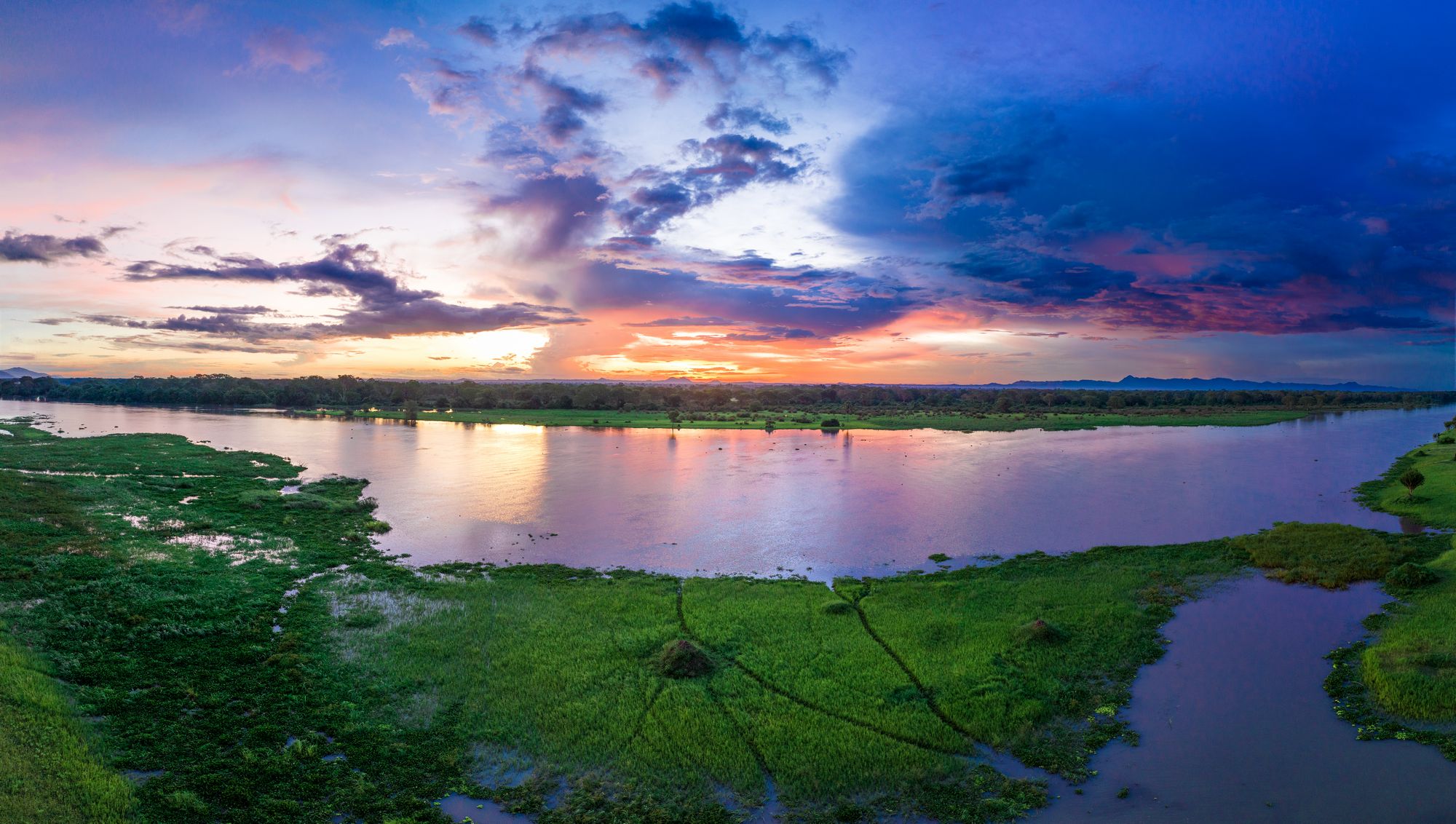 Panoramic view of Zanzibar coastline
